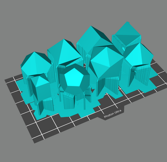 BLANK / INSERT STL Master Dice x8 set