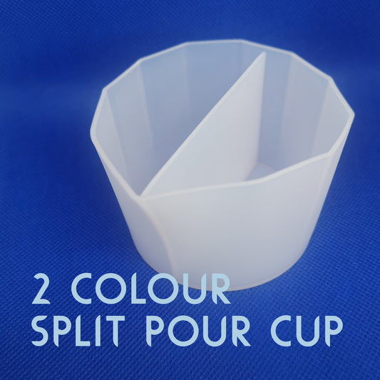2 Chamber Silicone Split Pour Cup