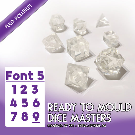 Font 5 - Ready To Mould Master Dice