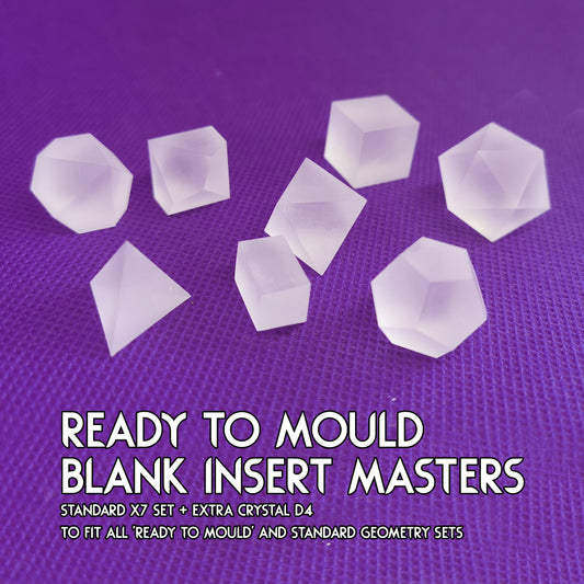 Blank Dice Inserts - Ready To Mould Masters