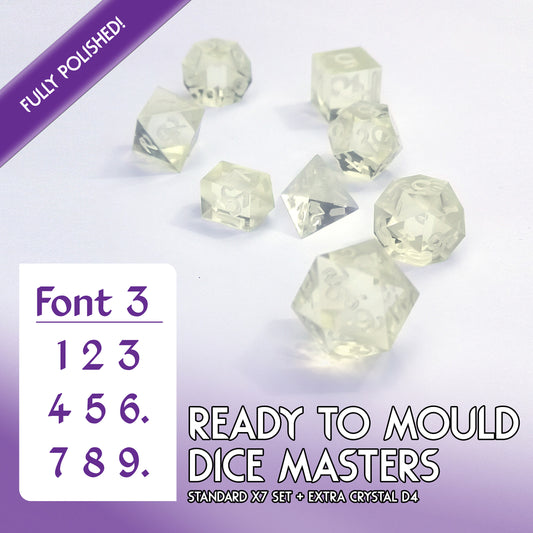 Font 3 - Ready To Mould Master Dice