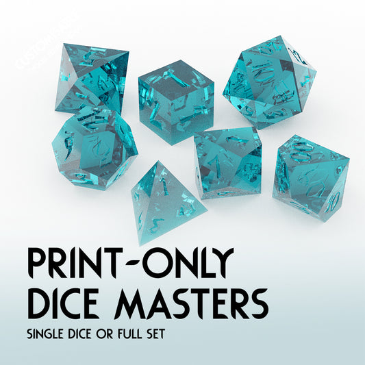 Blank Gaming DND Dice Clear Silicone Mold -  Sweden